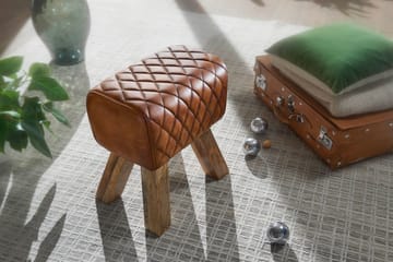 Sittpall Wohnling Brun - Møbler - Stoler & lenestoler - Krakk - Fotskammel