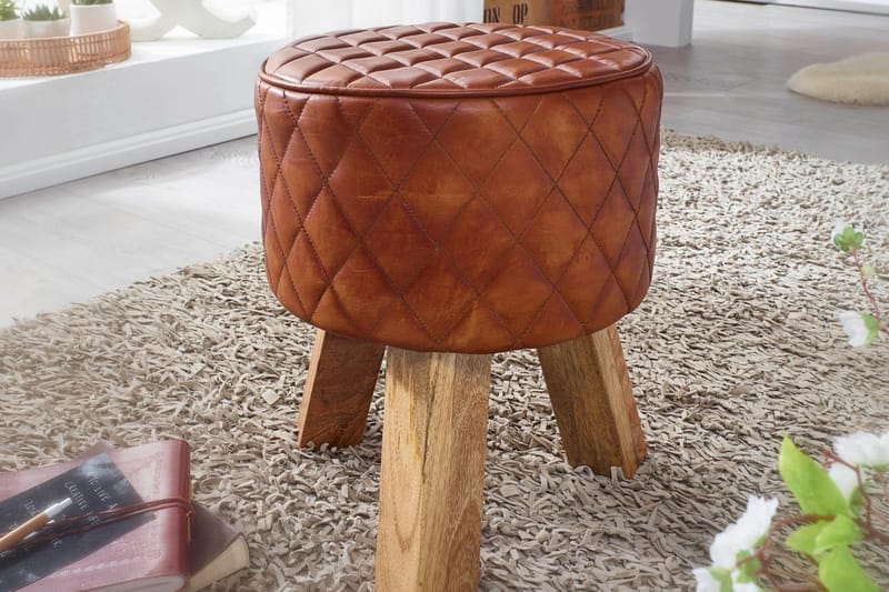 Soans Sittepuff - Brun - Møbler - Stoler & lenestoler - Krakk