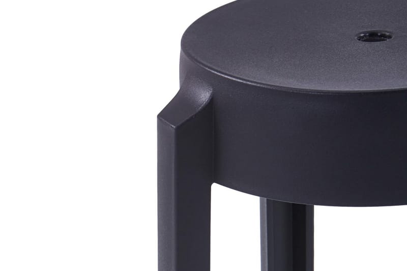 Stablekrakker 4 stk svart plast - Møbler - Stoler & lenestoler - Krakk