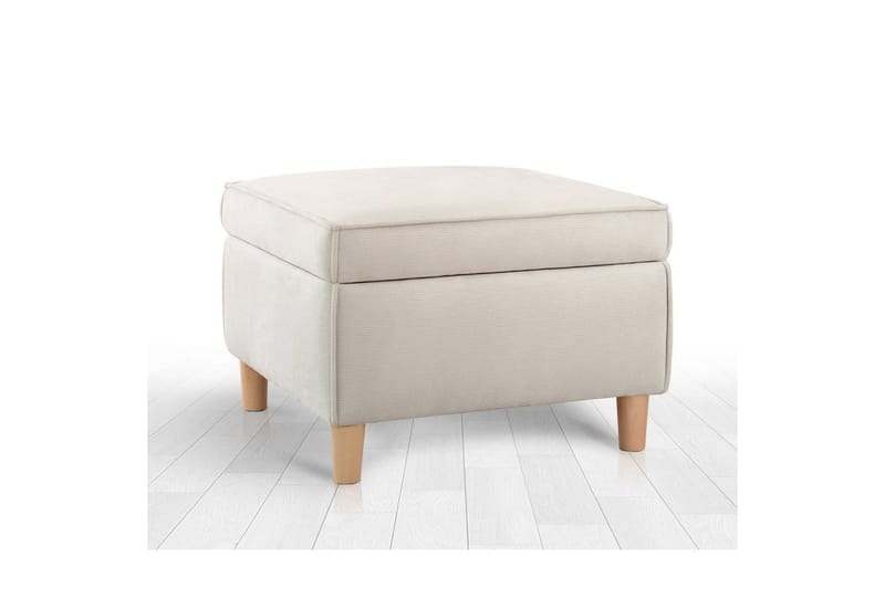 Sufian Fotskammel 63 cm - Cremehvit - Møbler - Stoler & lenestoler - Krakk - Fotskammel
