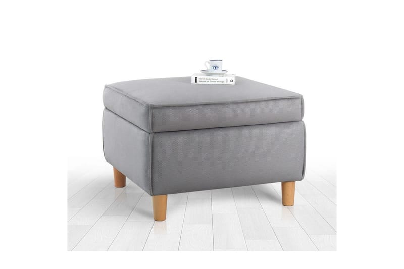 Sufian Fotskammel 63 cm - Grå - Møbler - Stoler & lenestoler - Krakk - Fotskammel