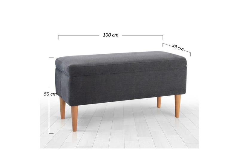 Sufian Saccosekk Utendørs 43 cm - Grå - Møbler - Stoler & lenestoler - Krakk - Puff