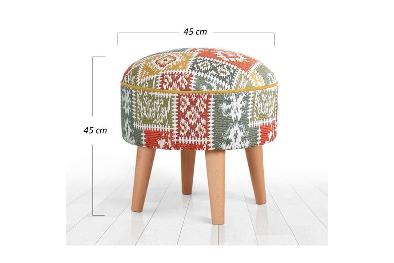 Sufian Saccosekk Utendørs 45 cm - Hvit - Møbler - Stoler & lenestoler - Krakk - Puff