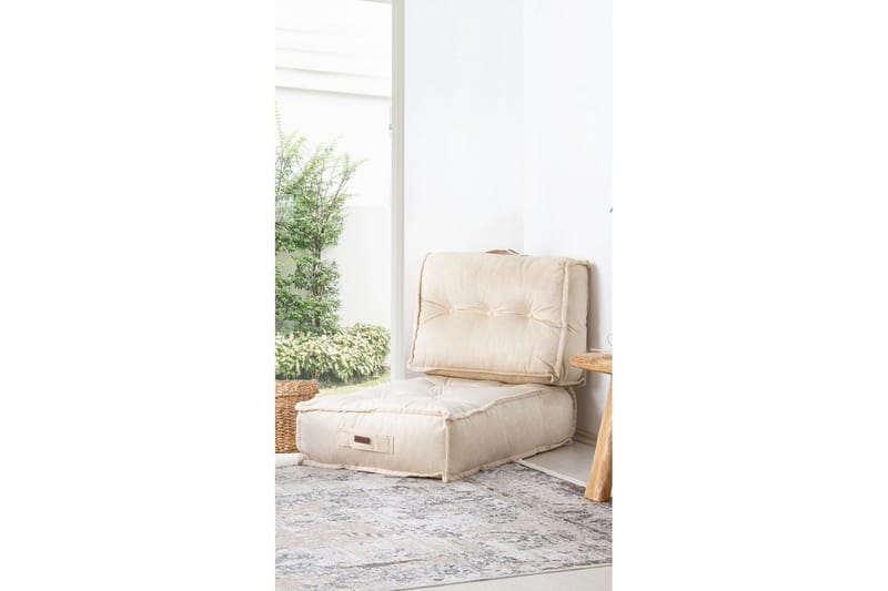 Sufian Saccosekk Utendørs 80 cm - Beige - Møbler - Stoler & lenestoler - Krakk - Puff