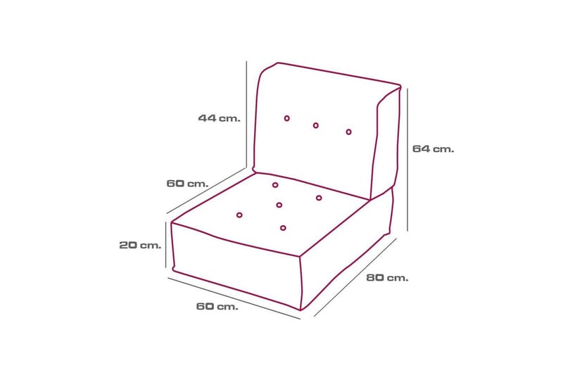 Sufian Saccosekk Utendørs 80 cm - Beige - Møbler - Stoler & lenestoler - Krakk - Puff