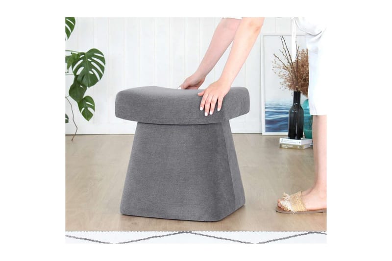 Thyrosin Sittepuff Utomhus 38 cm - Grå - Møbler - Stoler & lenestoler - Krakk - Puff