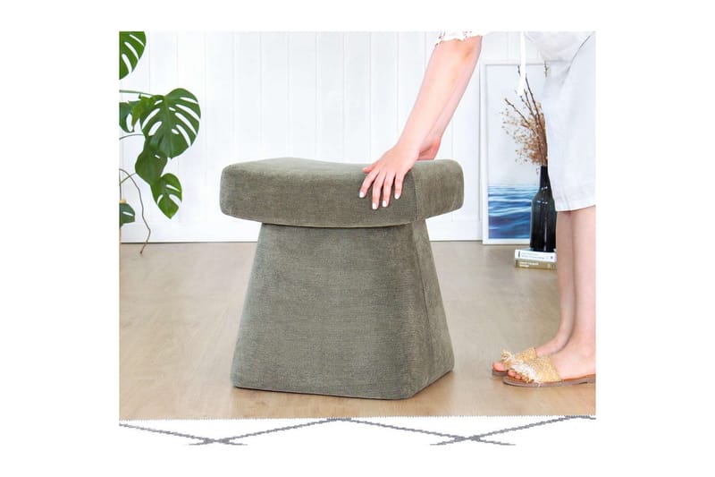 Thyrosin Sittepuff Utomhus 38 cm - Grønn - Møbler - Stoler & lenestoler - Krakk - Puff