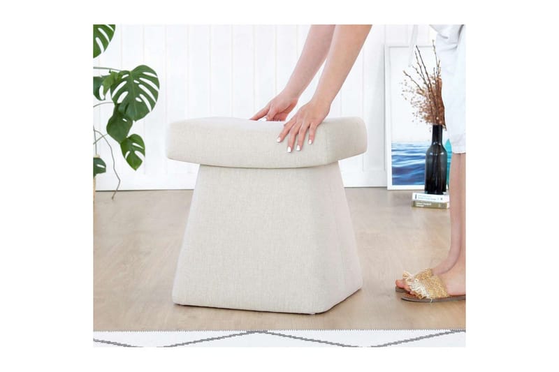 Thyrosin Sittepuff Utomhus 38 cm - Krem - Møbler - Stoler & lenestoler - Krakk - Puff