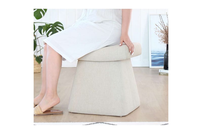 Thyrosin Sittepuff Utomhus 38 cm - Krem - Møbler - Stoler & lenestoler - Krakk - Puff
