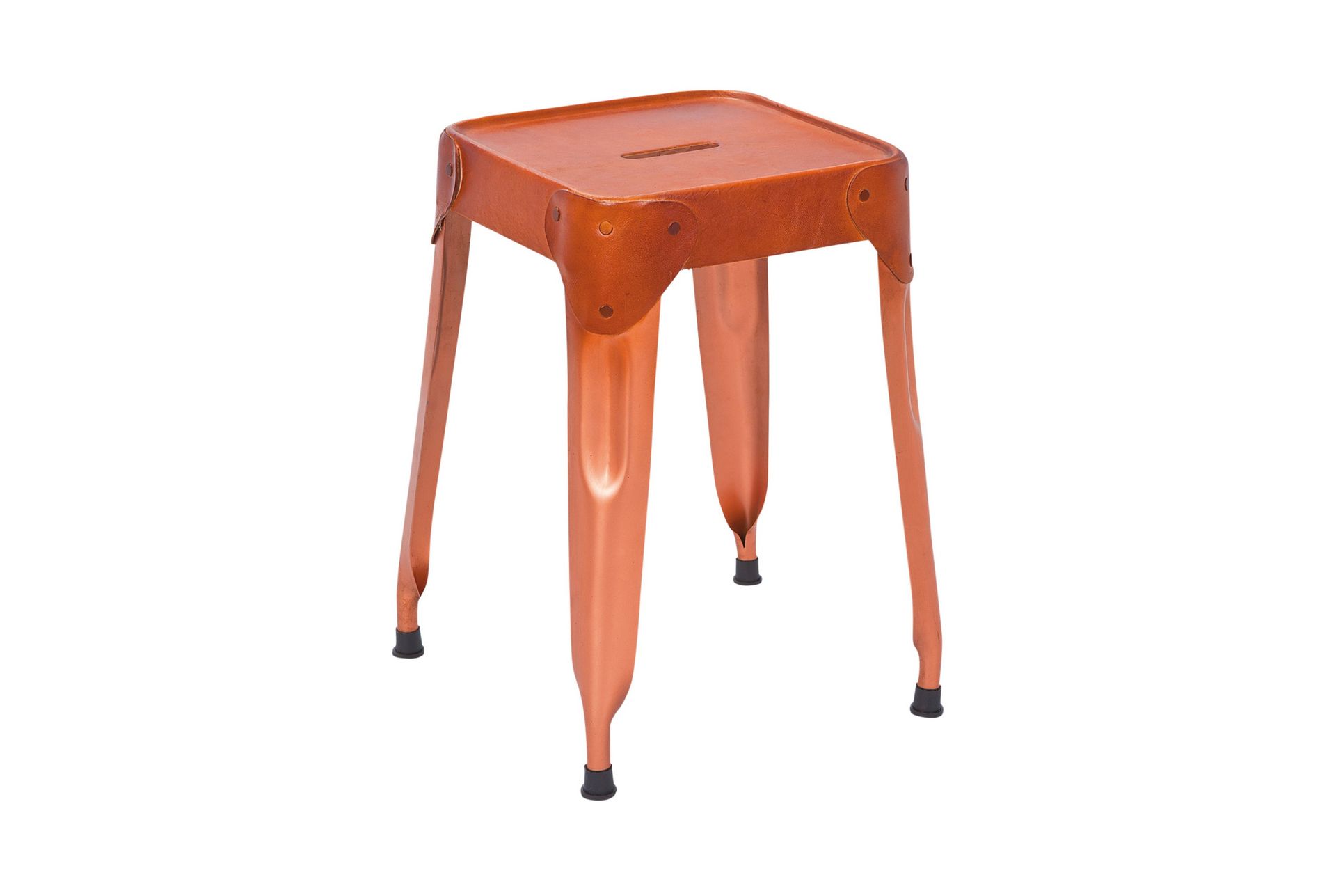 Torquilla Krakk 4-Pack - Kobber/Lær - Møbler - Stoler & lenestoler - Krakk