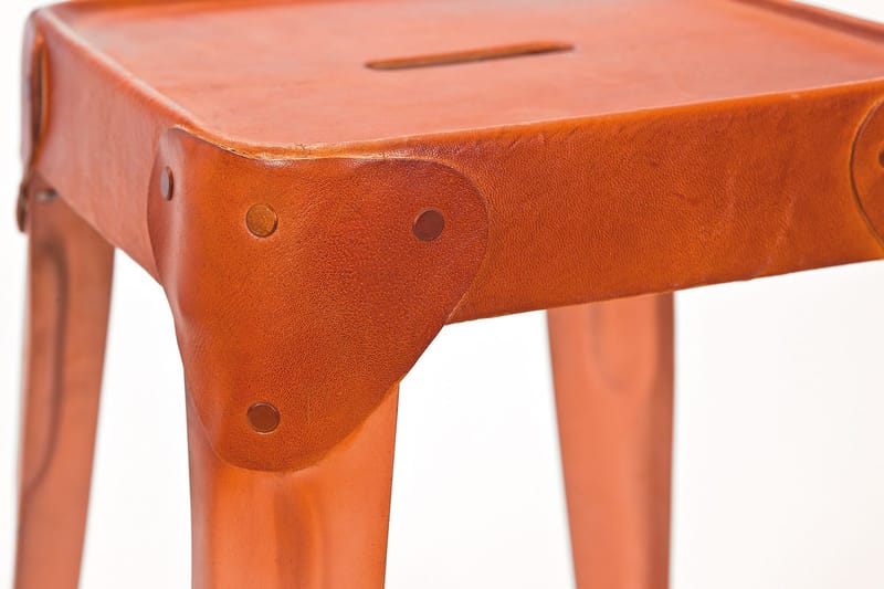 Torquilla Krakk 4-Pack - Kobber/Lær - Møbler - Stoler & lenestoler - Krakk