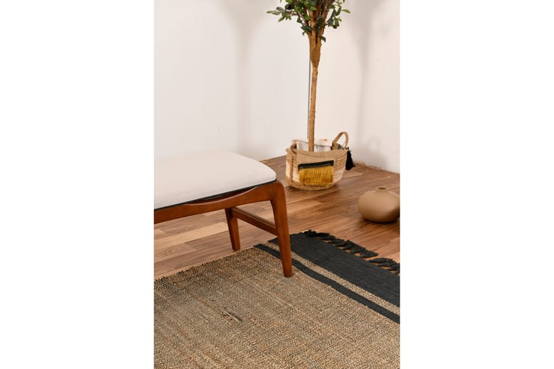Touch Sittekrakk 120 cm - Valnøtt/Cream - Møbler - Stoler & lenestoler - Krakk
