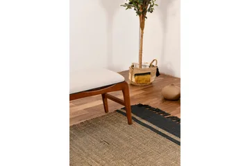 Touch Sittekrakk 120 cm - Valnøtt/Cream - Møbler - Stoler & lenestoler - Krakk - Fotskammel - Sovbar fotskammel