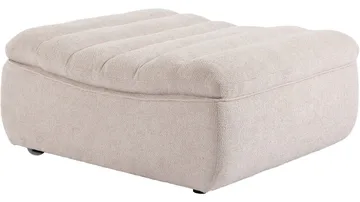 Valdoro fotskammel i stoff 120 cm - Beige - Møbler - Stoler & lenestoler - Krakk - Fotskammel