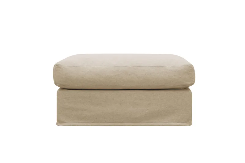 Valencia fotskammel med avtakbart og vaskbart trekk - Beige - Møbler - Stoler & lenestoler - Krakk - Fotskammel