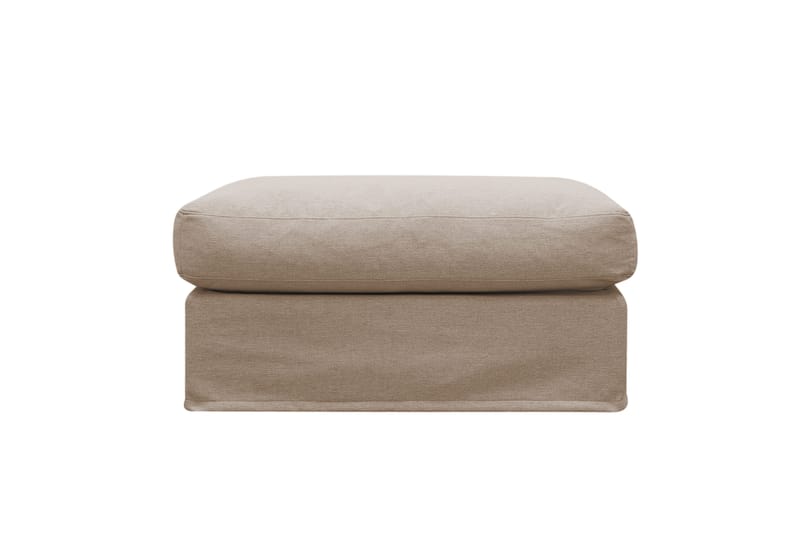 Valencia fotskammel med avtakbart og vaskbart trekk - Lysebrun - Møbler - Stoler & lenestoler - Krakk - Fotskammel