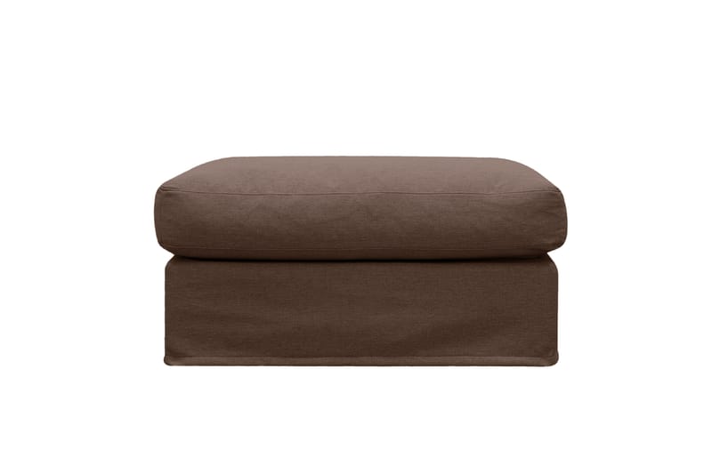 Valencia fotskammel med avtakbart og vaskbart trekk - Mørkebrun - Møbler - Stoler & lenestoler - Krakk - Fotskammel