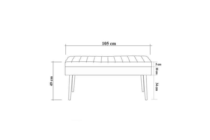 Valsot Sittekrakk 90 cm - Brun - Møbler - Stoler & lenestoler - Krakk - Fotskammel - Sovbar fotskammel