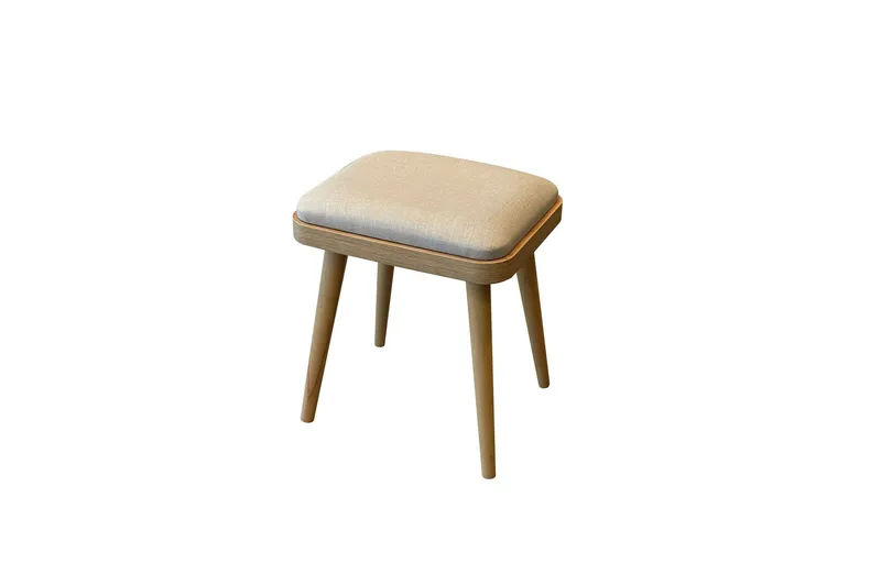 Valsot Sittepuff 40 cm - Eik/Krem - Møbler - Stoler & lenestoler - Krakk - Puff