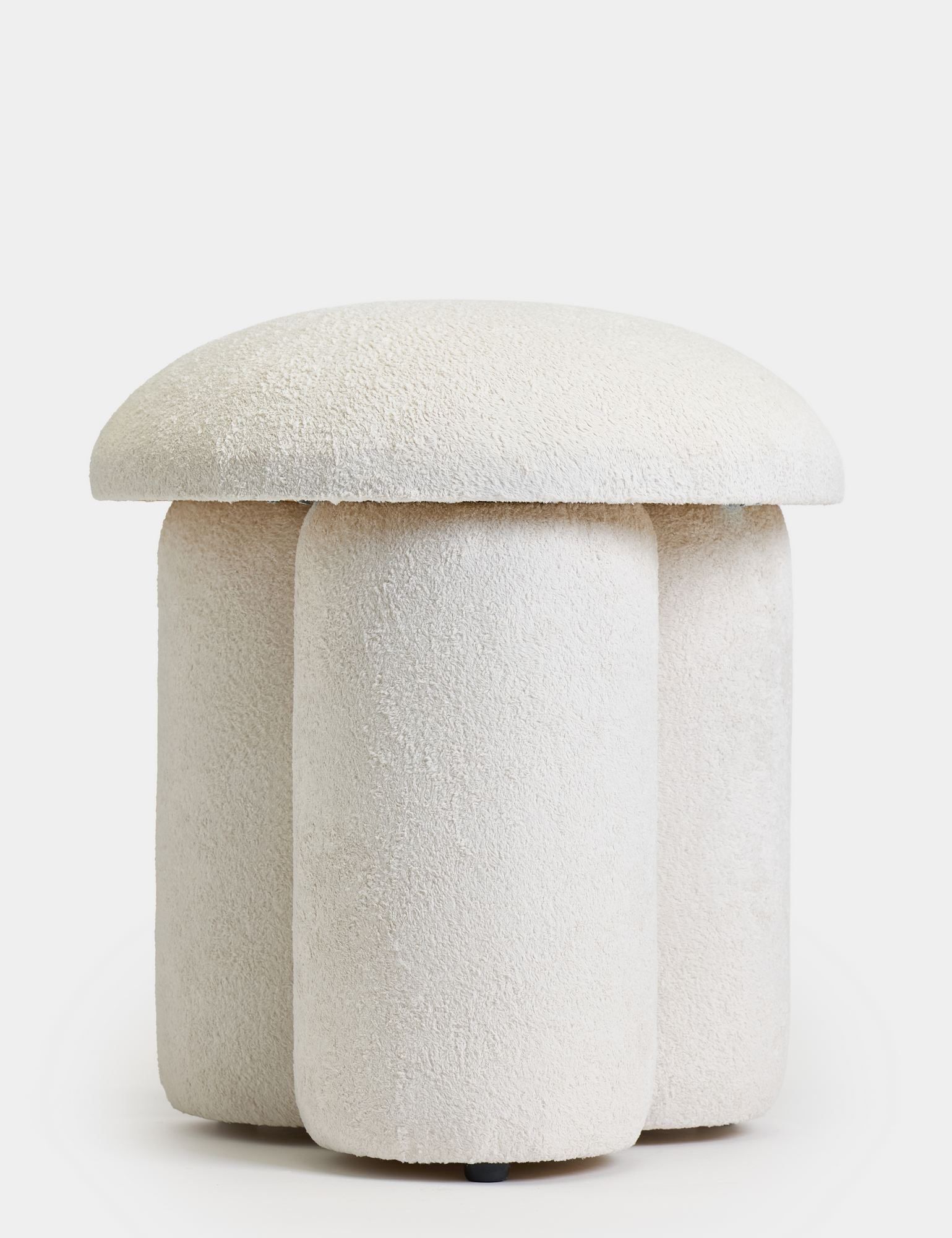 Vynor sittepuff 45 cm rund - Hvit
