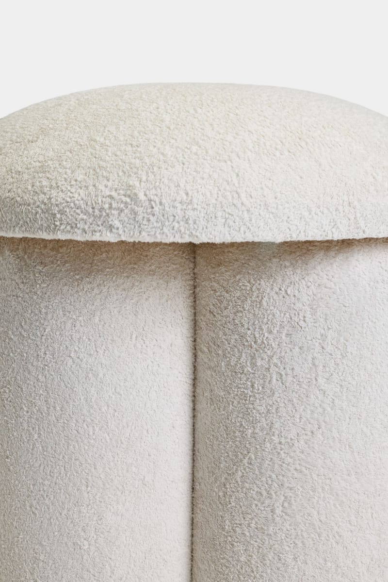 Vynor sittepuff 45 cm rund - Hvit - Møbler - Stoler & lenestoler - Krakk - Puff