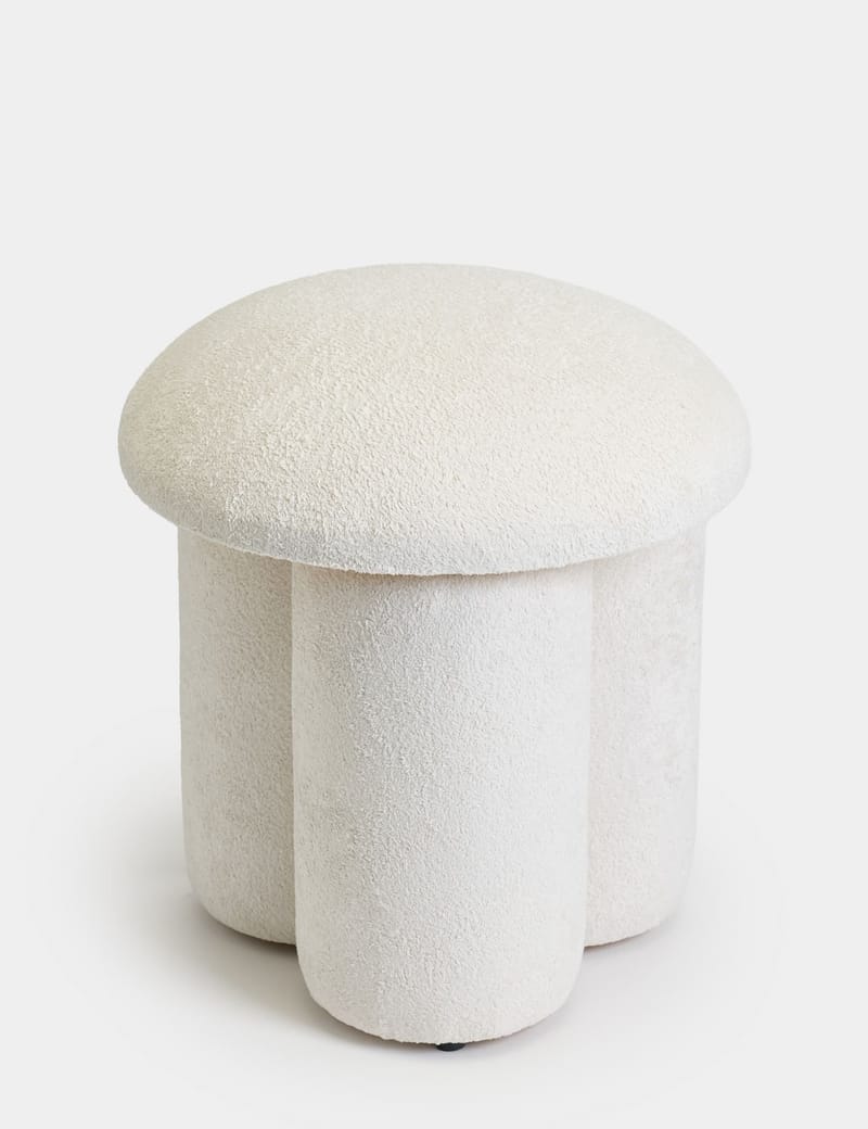 Vynor sittepuff 45 cm rund - Hvit - Møbler - Stoler & lenestoler - Krakk - Puff
