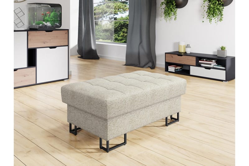 Warwick Fotpall 67 cm - Beige - Møbler - Stoler & lenestoler - Krakk - Fotskammel