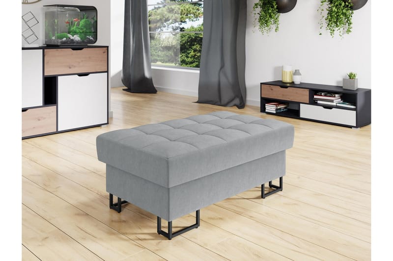 Warwick Fotpall 67 cm - Grå - Møbler - Stoler & lenestoler - Krakk - Fotskammel