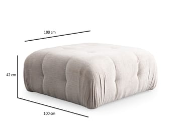 Yvara Sittepuff 100 cm - Beige - Møbler - Stoler & lenestoler - Krakk - Puff