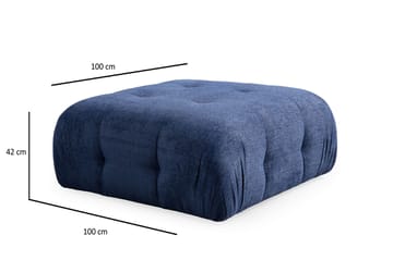 Yvara Sittepuff 100 cm - Marineblå - Møbler - Stoler & lenestoler - Krakk - Puff
