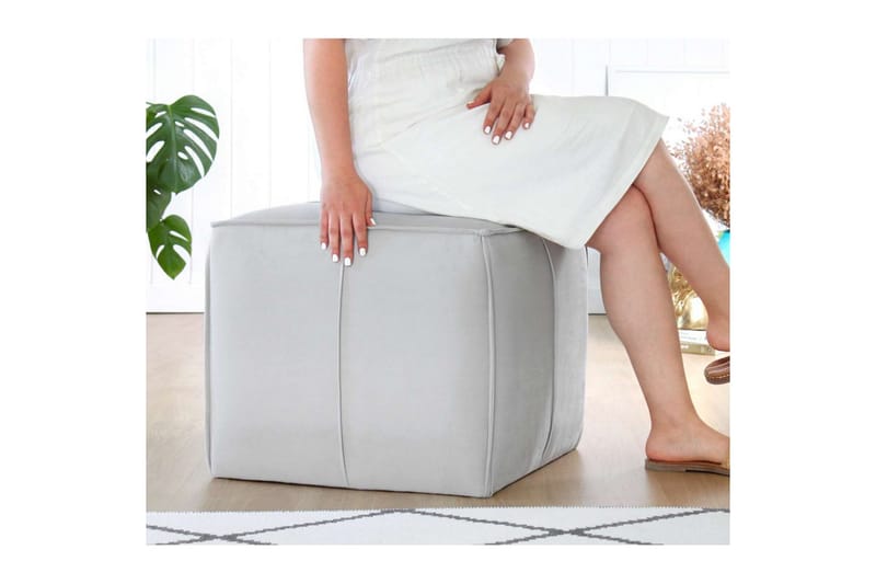 Zyra Sittepuff Utomhus 52 cm - Grå - Møbler - Stoler & lenestoler - Krakk - Puff