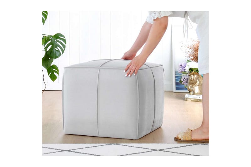 Zyra Sittepuff Utomhus 52 cm - Grå - Møbler - Stoler & lenestoler - Krakk - Puff