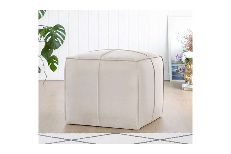 Zyra Sittepuff Utomhus 52 cm - Krem - Møbler - Stoler & lenestoler - Krakk - Puff