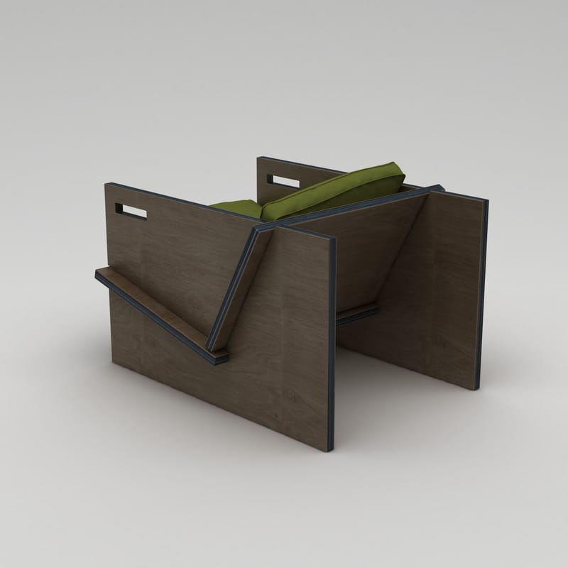 Latira Ørelappstol - Svart og grønn - Møbler - Stoler & lenestoler - Lenestoler