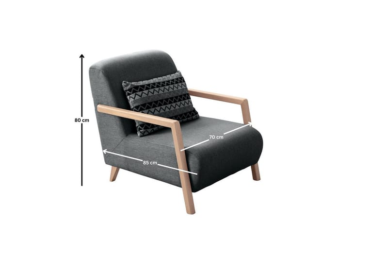 Latrona Lenestol - Antrasitt - Møbler - Stoler & lenestoler - Lenestoler