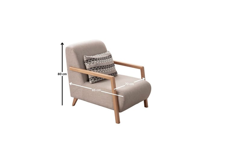 Latrona Lenestol - Kremhvit - Møbler - Stoler & lenestoler - Lenestoler