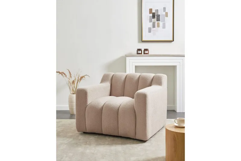 Lenestol Agerup - Beige - Møbler - Stoler & lenestoler - Lenestoler