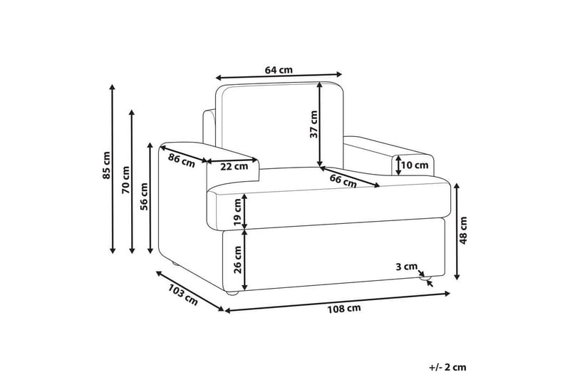 Lenestol Alla - Hvit - Møbler - Stoler & lenestoler - Lenestoler