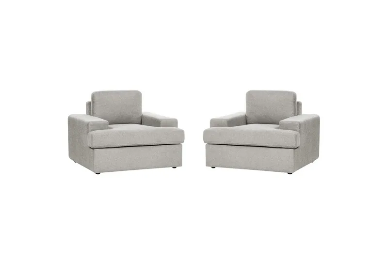 Lenestol Alla sett om 2 Grå, Grå