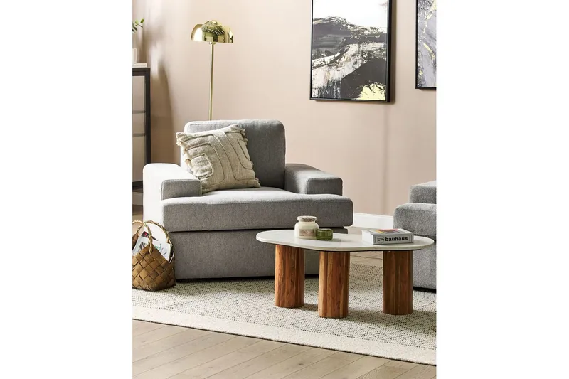 Lenestol Alla sett om 2 Grå - Grå - Møbler - Stoler & lenestoler - Lenestoler