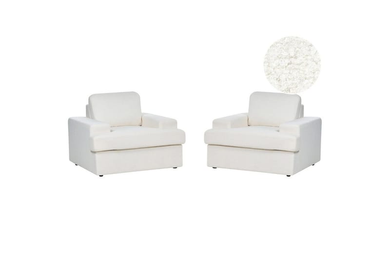 Lenestol Alla sett om 2 Hvit, Hvit