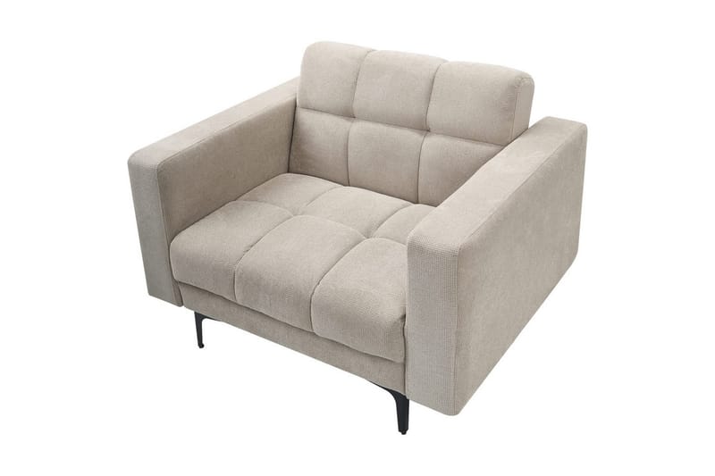 Lenestol Alnes Beige/svart - Beige/svart - Møbler - Stoler & lenestoler - Lenestoler