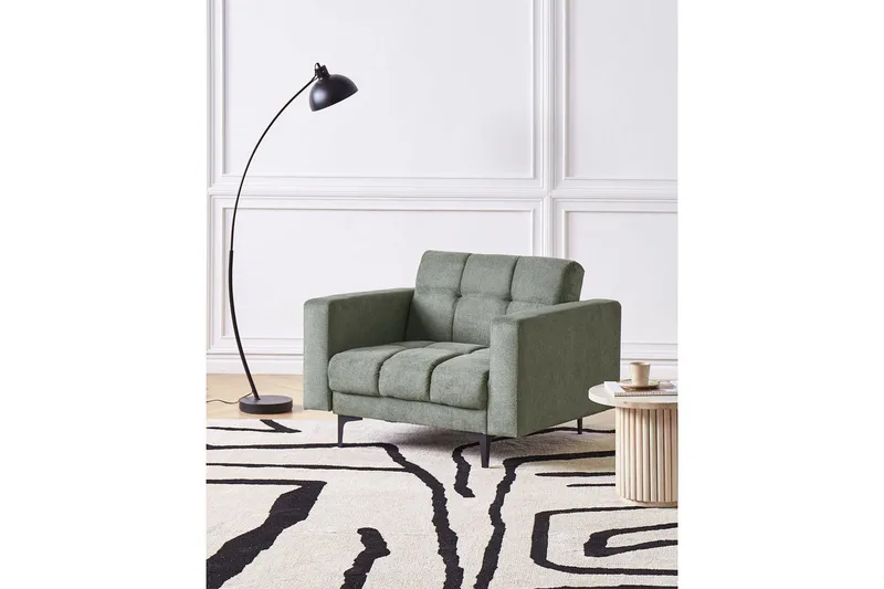 Lenestol Alnes Grønn/svart - Grønn/svart - Møbler - Stoler & lenestoler - Lenestoler