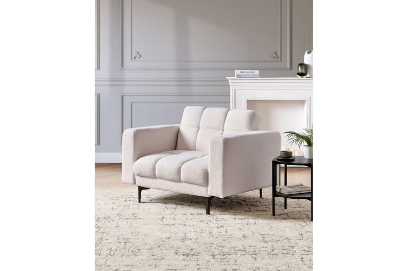 Lenestol Alnes Hvit/Svart - Hvit/Svart - Møbler - Stoler & lenestoler - Lenestoler