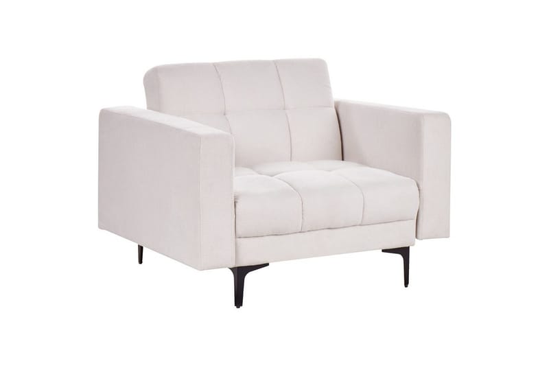 Lenestol Alnes Off-white/Svart - Off-white/Svart - Møbler - Stoler & lenestoler - Lenestoler