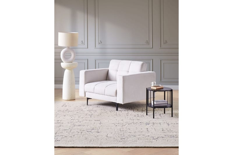 Lenestol Alnes Off-white/Svart - Off-white/Svart - Møbler - Stoler & lenestoler - Lenestoler