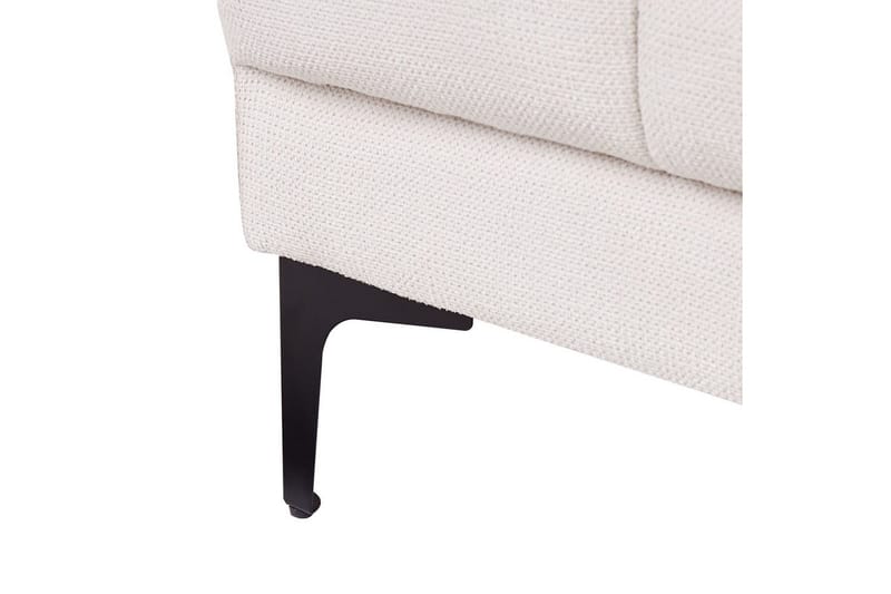 Lenestol Alnes Off-white/Svart - Off-white/Svart - Møbler - Stoler & lenestoler - Lenestoler