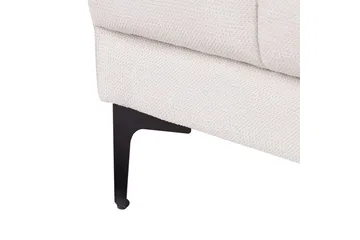 Lenestol Alnes Off-white/Svart - Off-white/Svart - Møbler - Stoler & lenestoler - Lenestoler