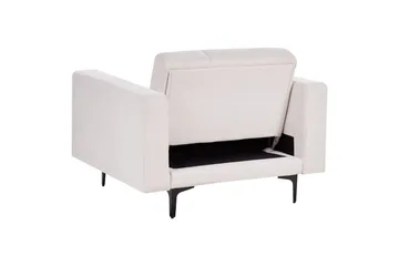 Lenestol Alnes Off-white/Svart - Off-white/Svart - Møbler - Stoler & lenestoler - Lenestoler