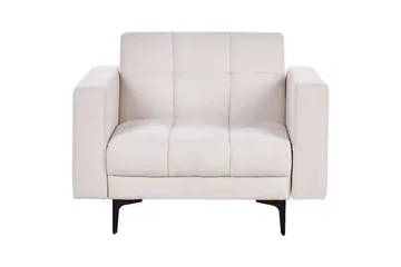 Lenestol Alnes Off-white/Svart - Off-white/Svart - Møbler - Stoler & lenestoler - Lenestoler